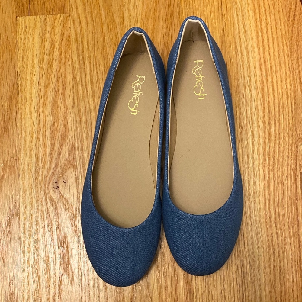 Refresh Women's Denim Blue Flats